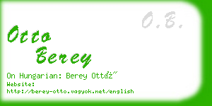 otto berey business card